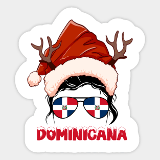 Dominicana girl, Dominican Christmas gift , Regalo Navidad Dominicana Sticker